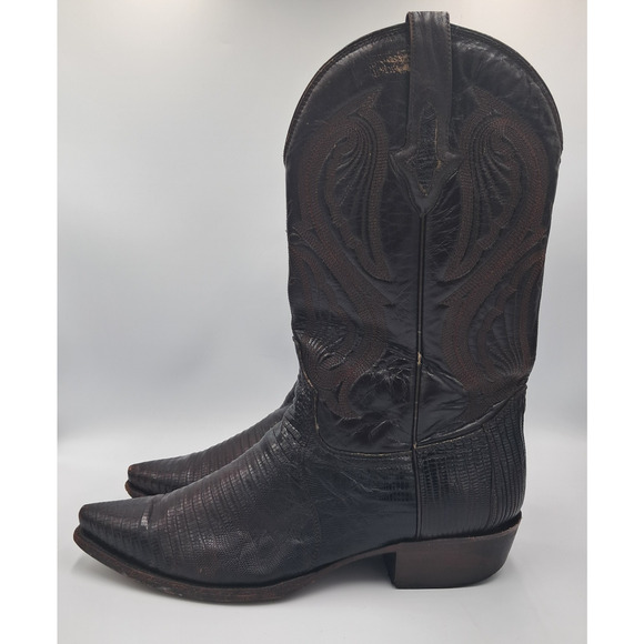Size 10 EE - VTG Resistol Ranch Western Lizard Cowboy Boots main image 7